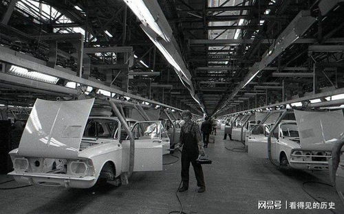 老照片 1977年苏联汽车制造厂 生产的汽车大量出口国外